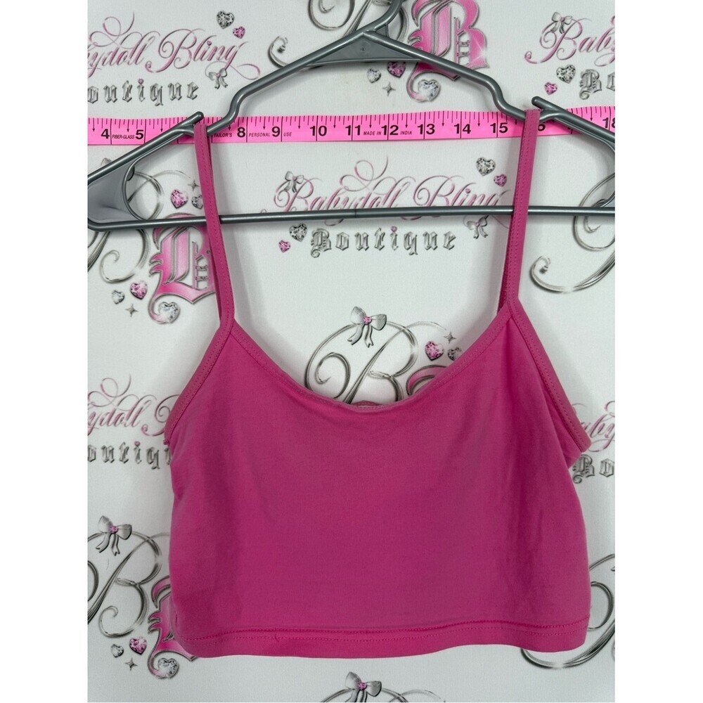 TNA cropped tank top Pink Crop Tank Top Aritzia